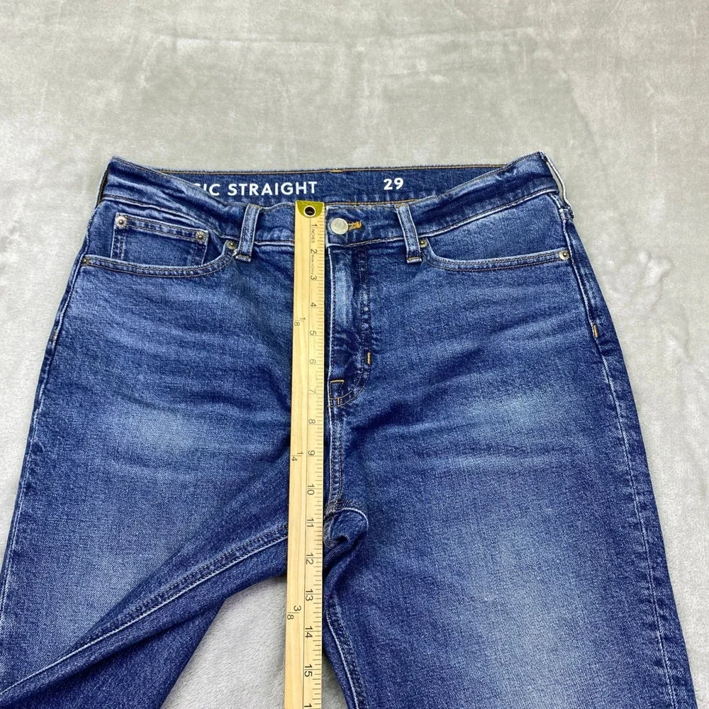 J. Crew Classic Straight Leg Jeans Blue‎ Denim BF694 Mens Sz 29 Fits 32